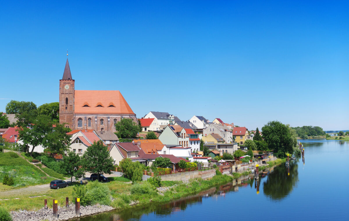Nikolaikirche in Fürstenberg, Eisenhüttenstadt in Brandenburg - Nikolai Church in Eisenhuettenstadt, Brandenburg, Germany, Europe