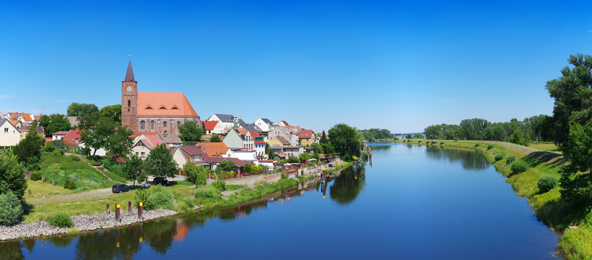 Nikolaikirche in Fürstenberg, Eisenhüttenstadt in Brandenburg - Nikolai Church in Eisenhuettenstadt, Brandenburg, Germany, Europe
